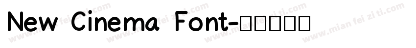 New Cinema Font字体转换